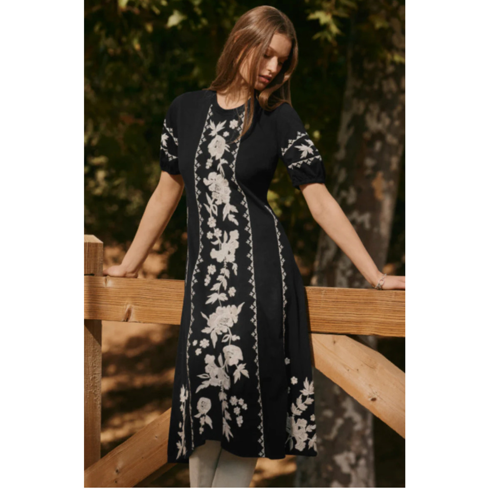 Johnny Was Seamed Knit Dress XXL Petite NWT